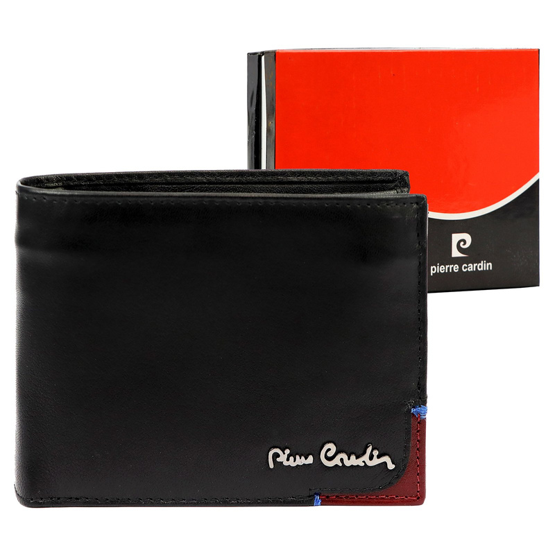 Kompaktowy Skórzany męski portfel Pierre Cardin