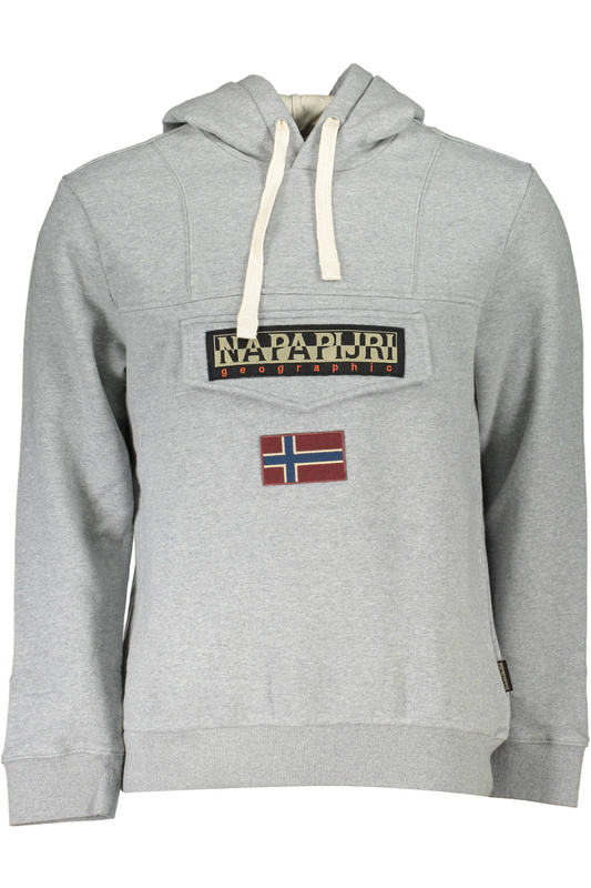 BLUZA NAPAPIJRI BEZ ZAMKA SZARA MĘSKA