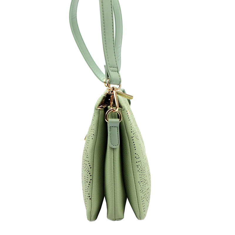 Gian Marco Venturi Listonoszka Na Ramię Damska Mała Skóra Eko Organizer