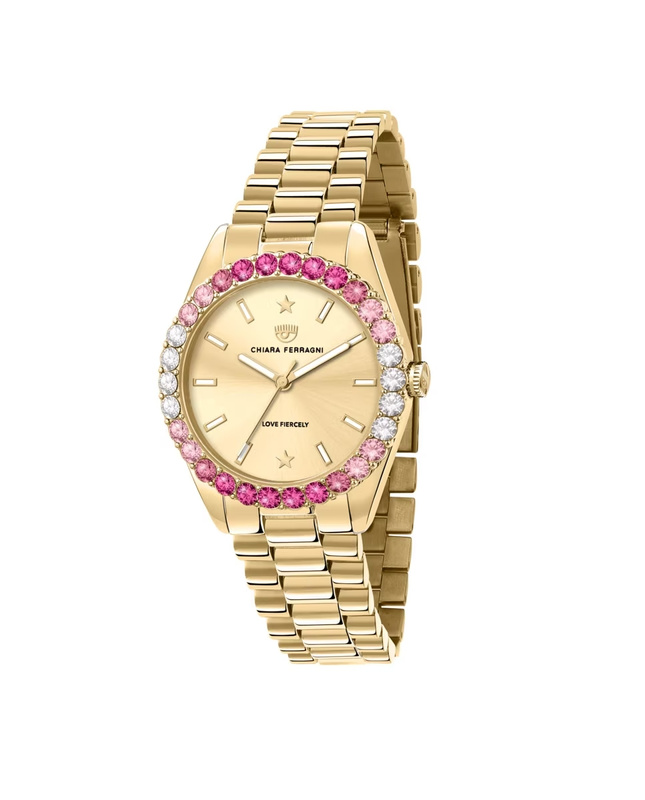 Zegarek CHIARA FERRAGNI R1953100501. Kwarcowy, Kolor złoty. Kobieta.