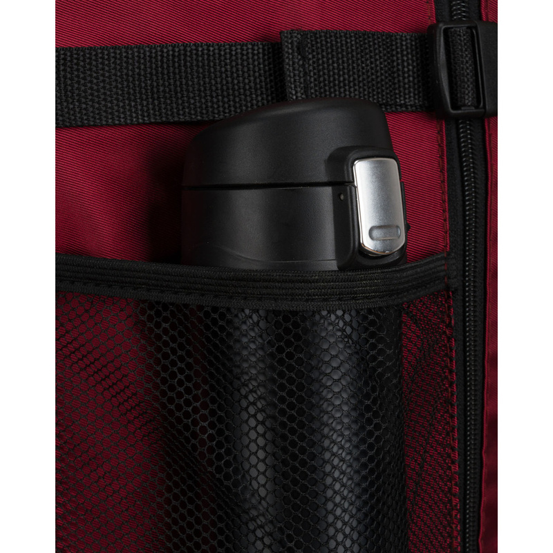 Burgundowy plecak podróżny z poliestru - Peterson