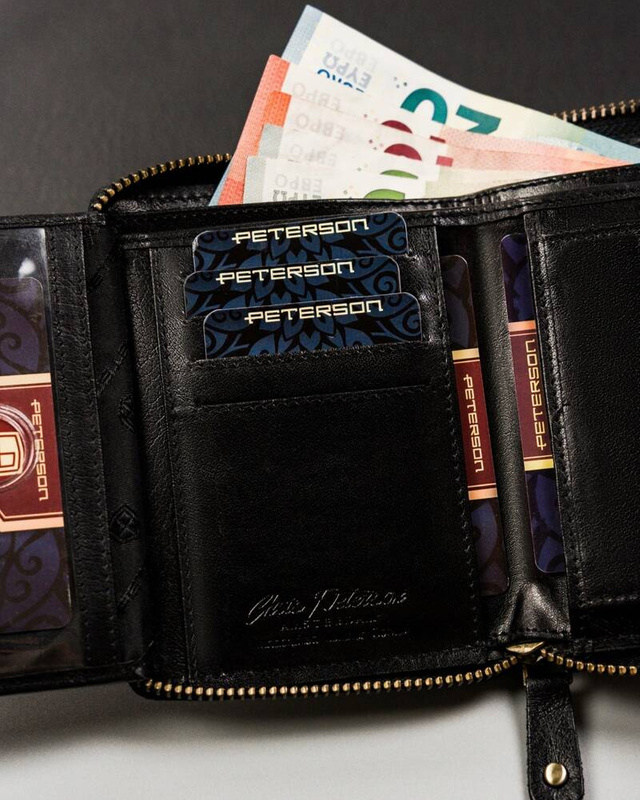 Skórzany męski portfel Peterson PTN 340.01
