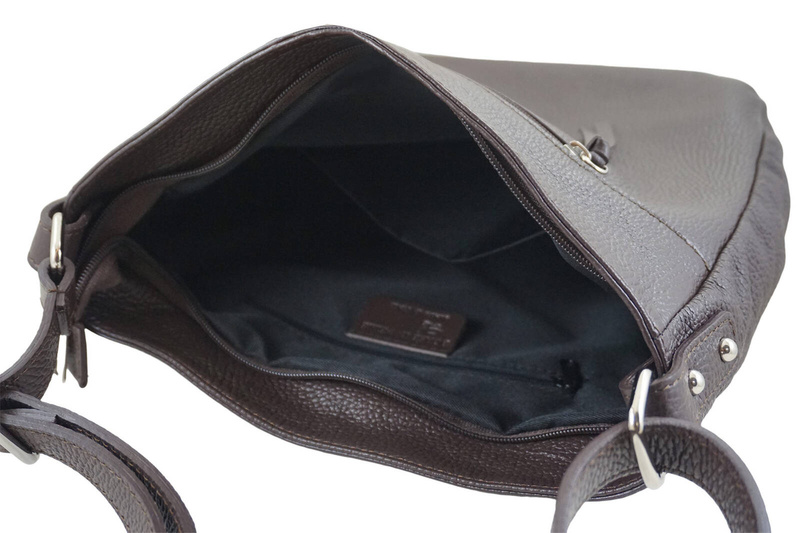 Torebka codzienna skórzana damska - Brązowa jasna