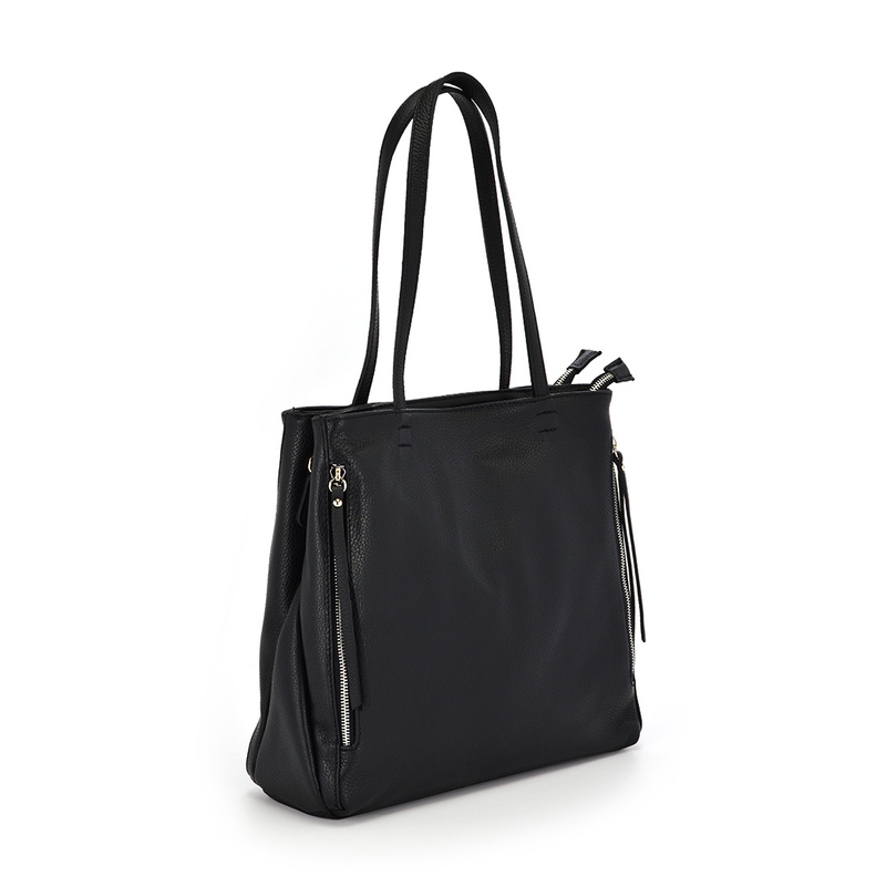 Elegancka stylowa duża damska skórzana shopperbag