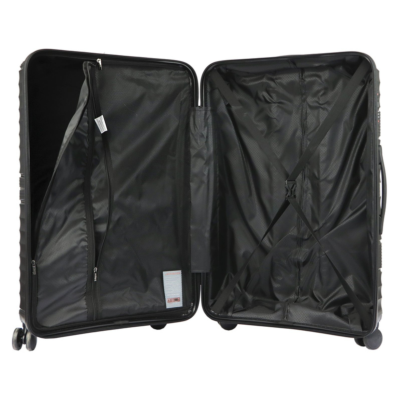 Jony zestaw trzech walizek podróżnych na kółkach z kosmetyczką ABS