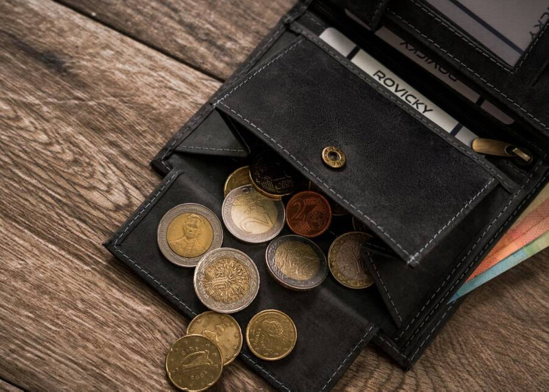 Duży skórzany portfel z indywidualnym wzorem