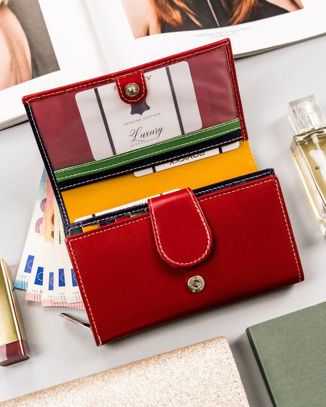 Skórzany damski portfel Rovicky R-RD-21-GCL-Q