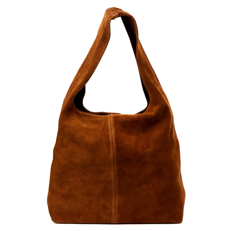 Camilla damska shopperbag torebka na ramię skórzana zamszowa duża z etui