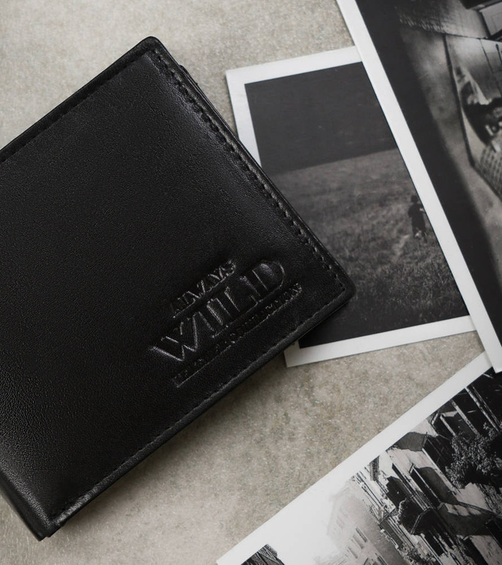 Skórzany męski portfel Wild N7-P-SCR