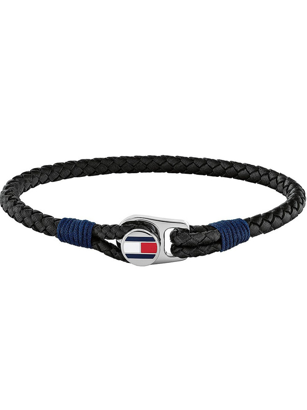 Biżuteria TOMMY HILFIGER 2790221S. Bransoletka, Kolor czarny. Mężczyzna.