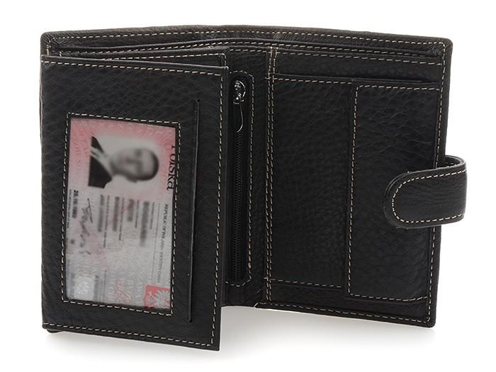 Portfel skórzany duży Wild Horse granatowy RFiD I42