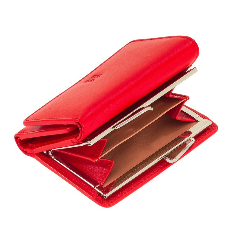 DUDU Damski skórzany stylowy kompaktowy portfel mała portmonetka