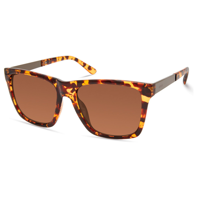 Okulary GUESS GF0242-5652E. Okulary przeciwsłoneczne, Kolor brązowy. Mężczyzna.