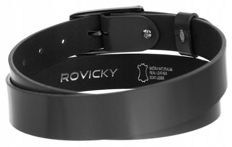Elegancki Skórzany pasek do spodni damski Rovicky