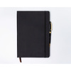 Czarny notes w twardej oprawie formacie B5 zadrukowany w kropki - Peterson