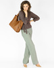 Modna torebka damska skórzany shopper bag - MARCO MAZZINI Portofino Max camel