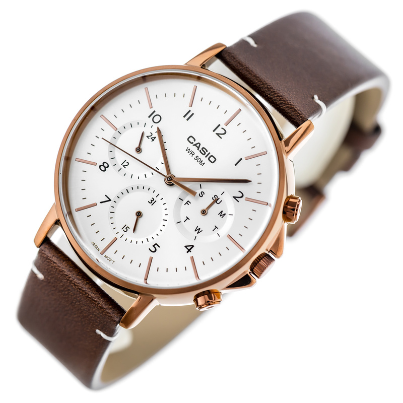 ZEGAREK MĘSKI CASIO MTP-E321RL-5A (zd190b) + BOX