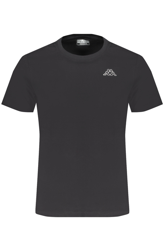 T-SHIRT MĘSKI Z KRÓTKIM RĘKAWEM KAPPA CZARNY