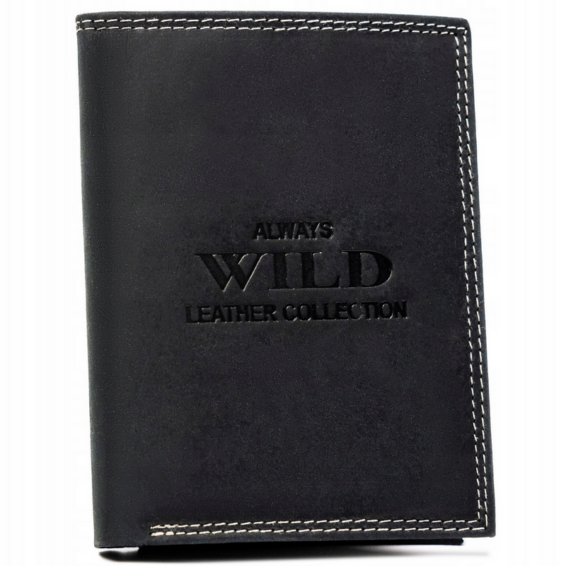 Skórzany męski portfel Wild N4-CHM-NL RFID