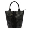 Damska torebka ze skóry naturalnej Luka 26-026 CROCO