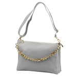 Vera Pelle damska listonoszka skórzana torebka przez ramię 3 komory