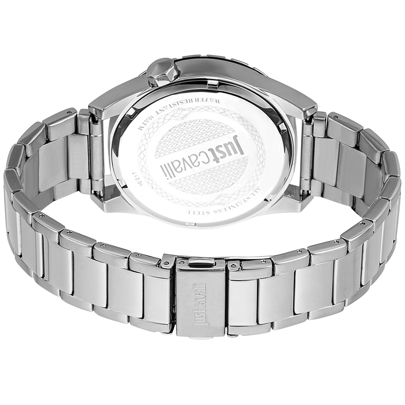 Zegarek JUST CAVALLI JC1G217M0055. Kwarcowy, Kolor szary. Mężczyzna.
