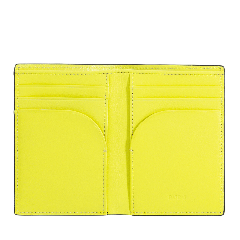 DUDU Męski portfel skóra naturalna duży pionowy elegancki składany