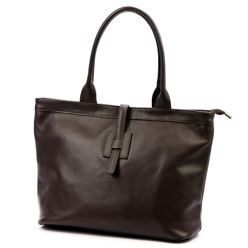 Stylowa Damska duża shopperbag skórzana elegancka torebka na ramię Luka