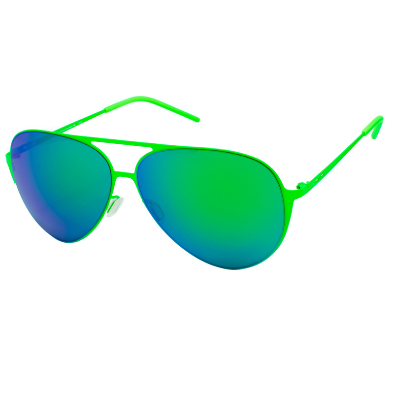 Okulary ITALIA INDEPENDENT 0200-033-000. Okulary przeciwsłoneczne, Kolor zielony. Unisex.