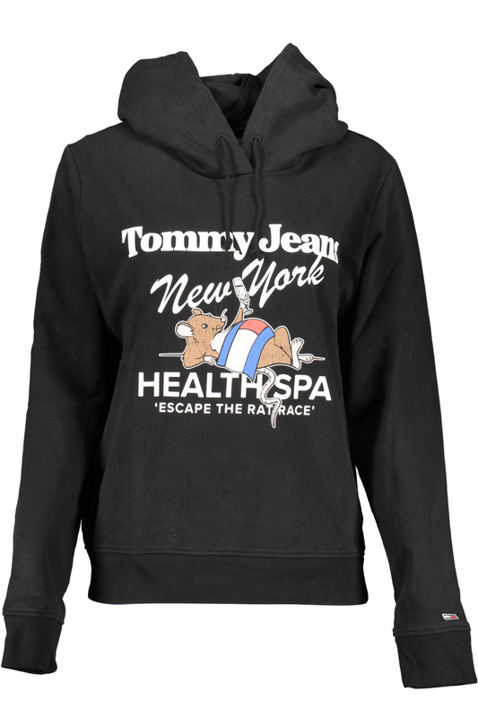 TOMMY HILFIGER BLUZA BEZ ZAMKA DAMSKA CZARNA