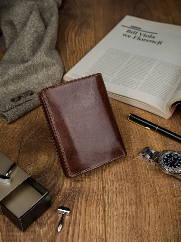 Rovicky portfel męski skóra naturalna rozbudowany pionowy duży