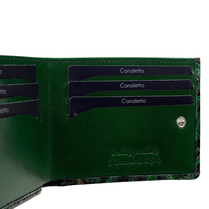 Zielony portfel damski BajuBaj – ochrona RFID, naturalna skóra i wyjątkowy styl PD1167s161270 RFID