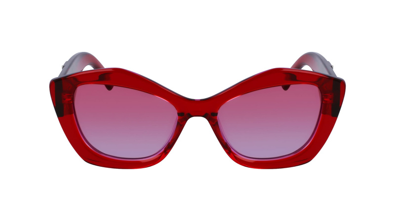 Okulary KARL LAGERFELD KL6127S521862. Okulary przeciwsłoneczne, Kolor czerwony. Kobieta.