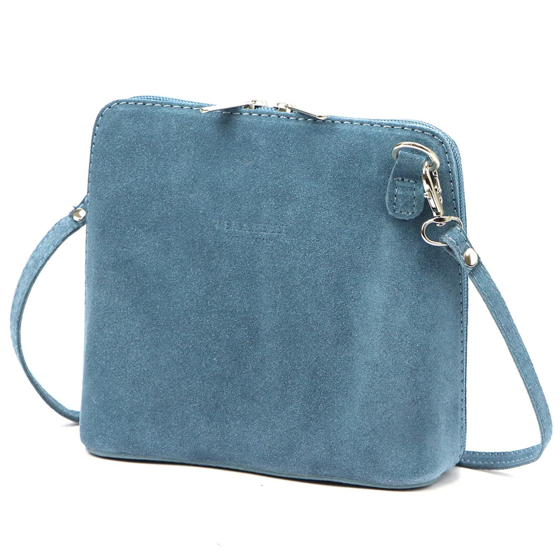 Barberinis Zamszowa skórzana mała damska listonoszka z organizerem na ramię