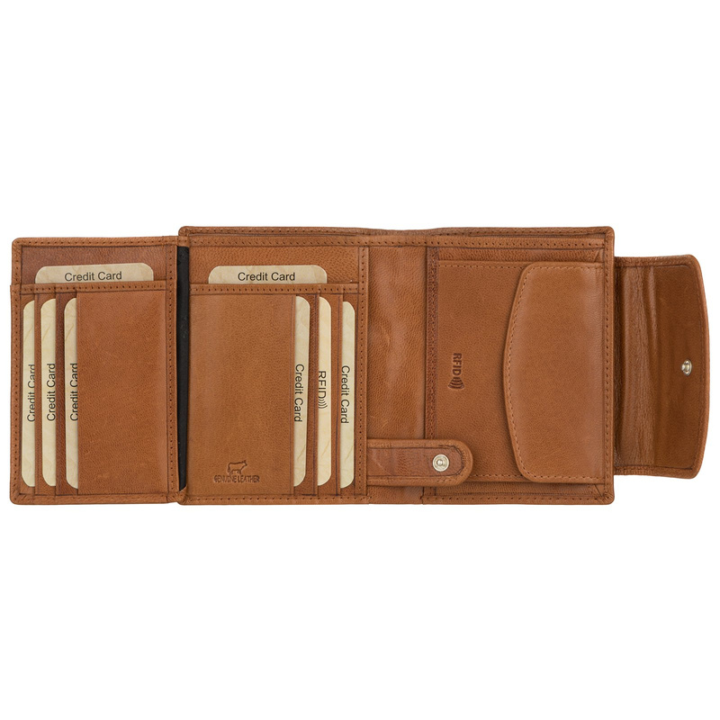 EL FORREST damska portmonetka skóra naturalna zgrabny pojemny portfel