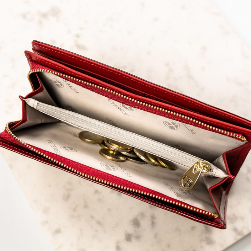 Skórzany damski portfel Peterson PTN BC-421431