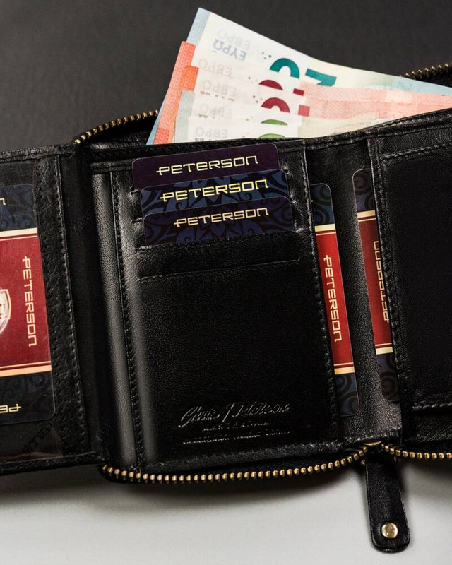 Skórzany męski portfel Peterson PTN 340.01