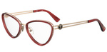 Okulary MOSCHINO MOS585-LHF. Okulary, Kolor Burgundy. Kobieta.