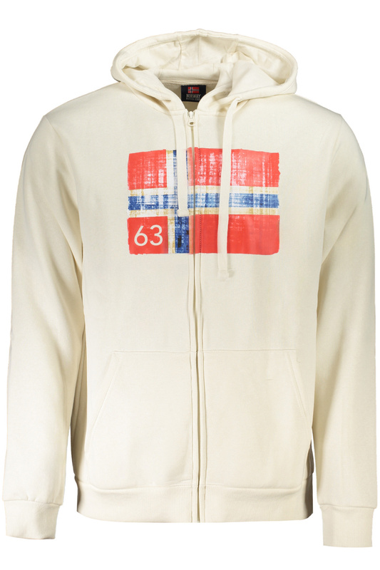 BIAŁA BLUZA MĘSKA Z ZAMKIEM Norway 1963