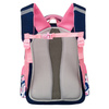 Praktyczny plecak z poliestru w kolorze granatowo-różowym na ergonomicznych szelkach - Peterson