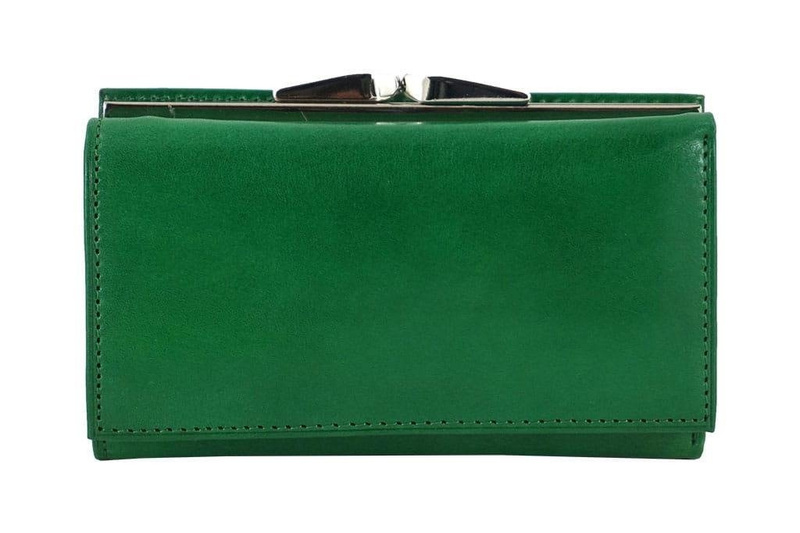 Portfel damski klasyczny skórzany - Czarny