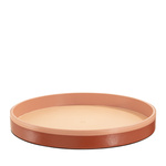 DuDu Okrągła taca do serwowania średnica 32 cale taca dekoracyjna skórzana