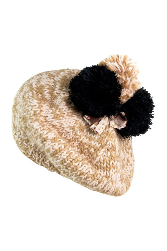 Beret Trzy Pompony