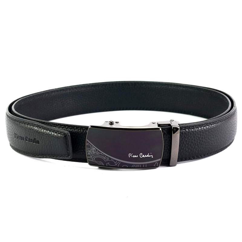 Pierre Cardin męski pasek do spodni skórzany z samozaciskową klamrą