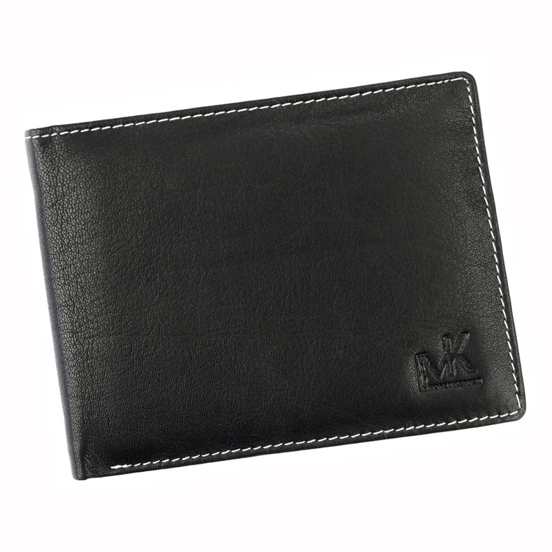 Money Kepper męski portfel skóra naturalna składany dwie kieszenie
