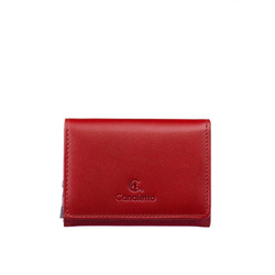 Czerwony portfel damski Canaletto ze skóry naturalnej licowej – klasyka i funkcjonalność PD2003