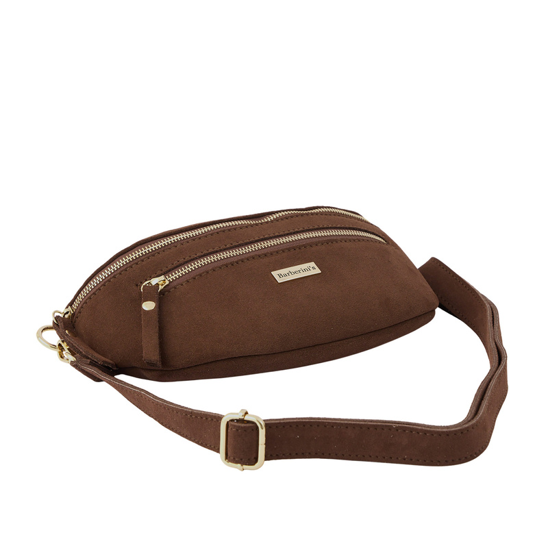 Zamszowa nerka damska Barberinis - Brązowa