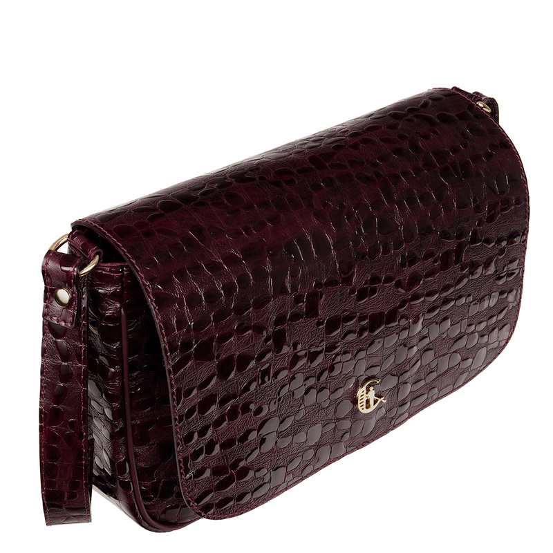 Torebka Skórzana Canaletto z fakturą kropli TD888s337