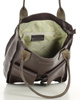 Torebka skórzany shopper bag z kieszeniami - MARCO MAZZINI Ravenna ciemny brąz caffe