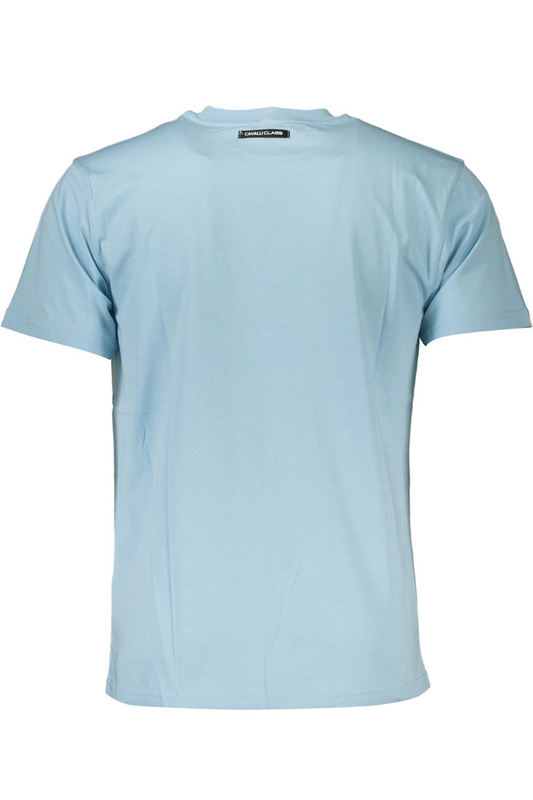 CAVALLI CLASS T-SHIRT MĘSKI Z KRÓTKIM RĘKAWEM JASNONIEBIESKI